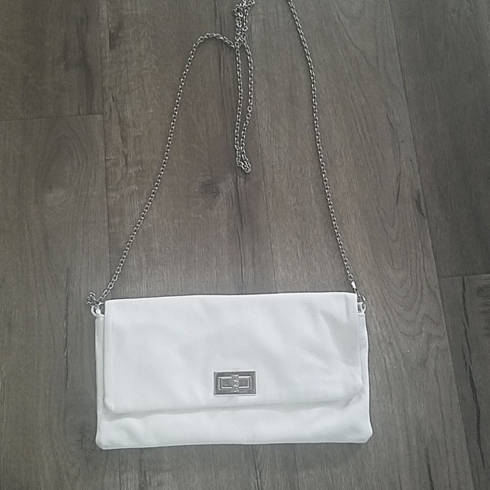 White Chain Purse